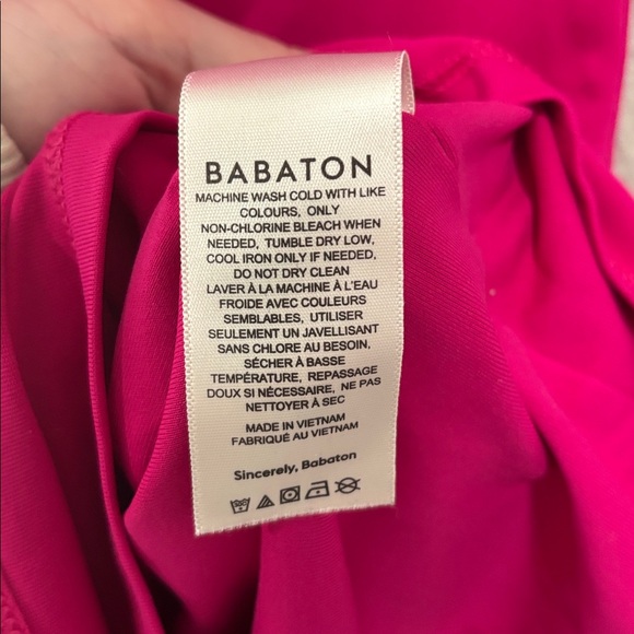 Aritzia Babaton Granita Pink Contour Squareneck Dress Size XS - Picture 4 of 6